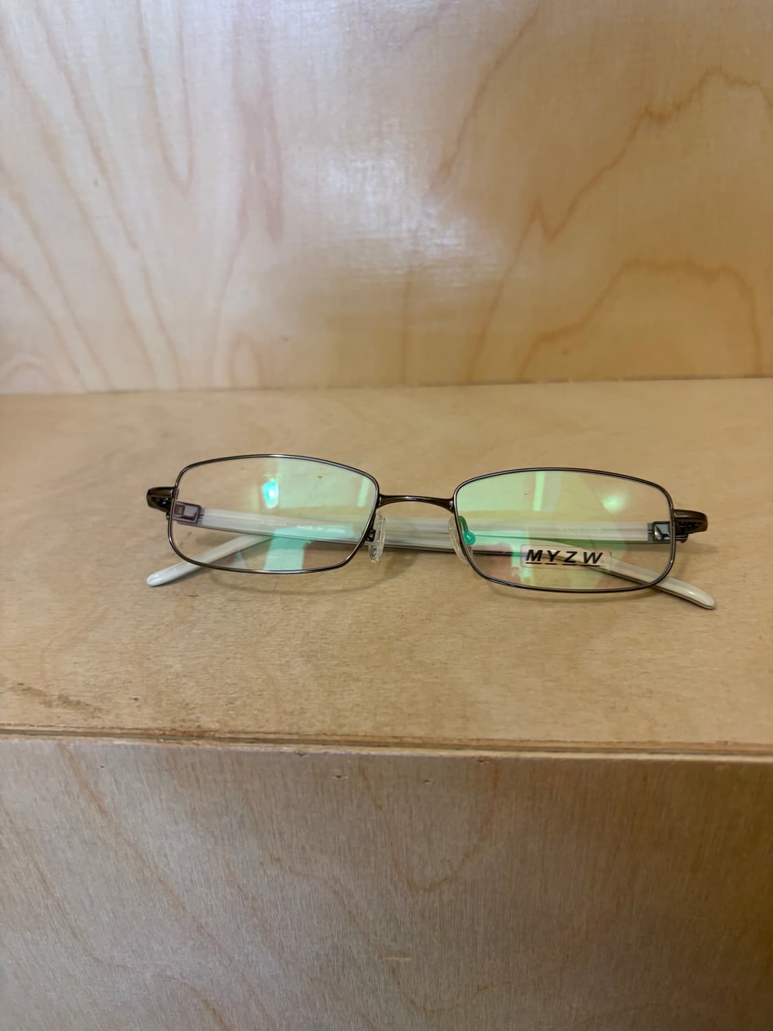 MYZW 건메탈 스퀘어 안경 상품이미지3