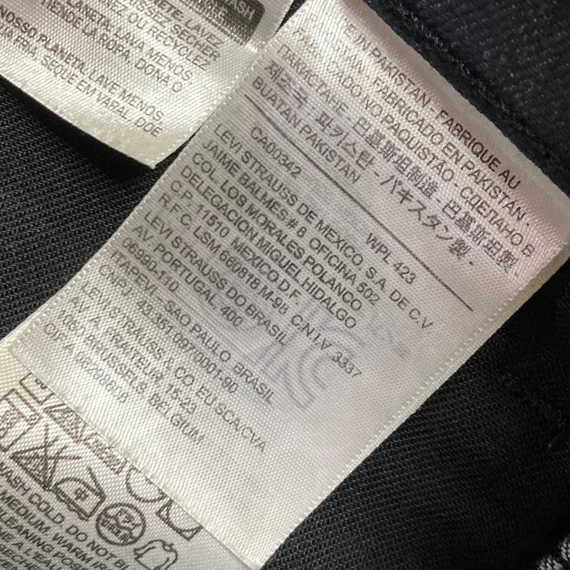 리바이스 511 블랙라벨 데님팬츠 W L 상품이미지5