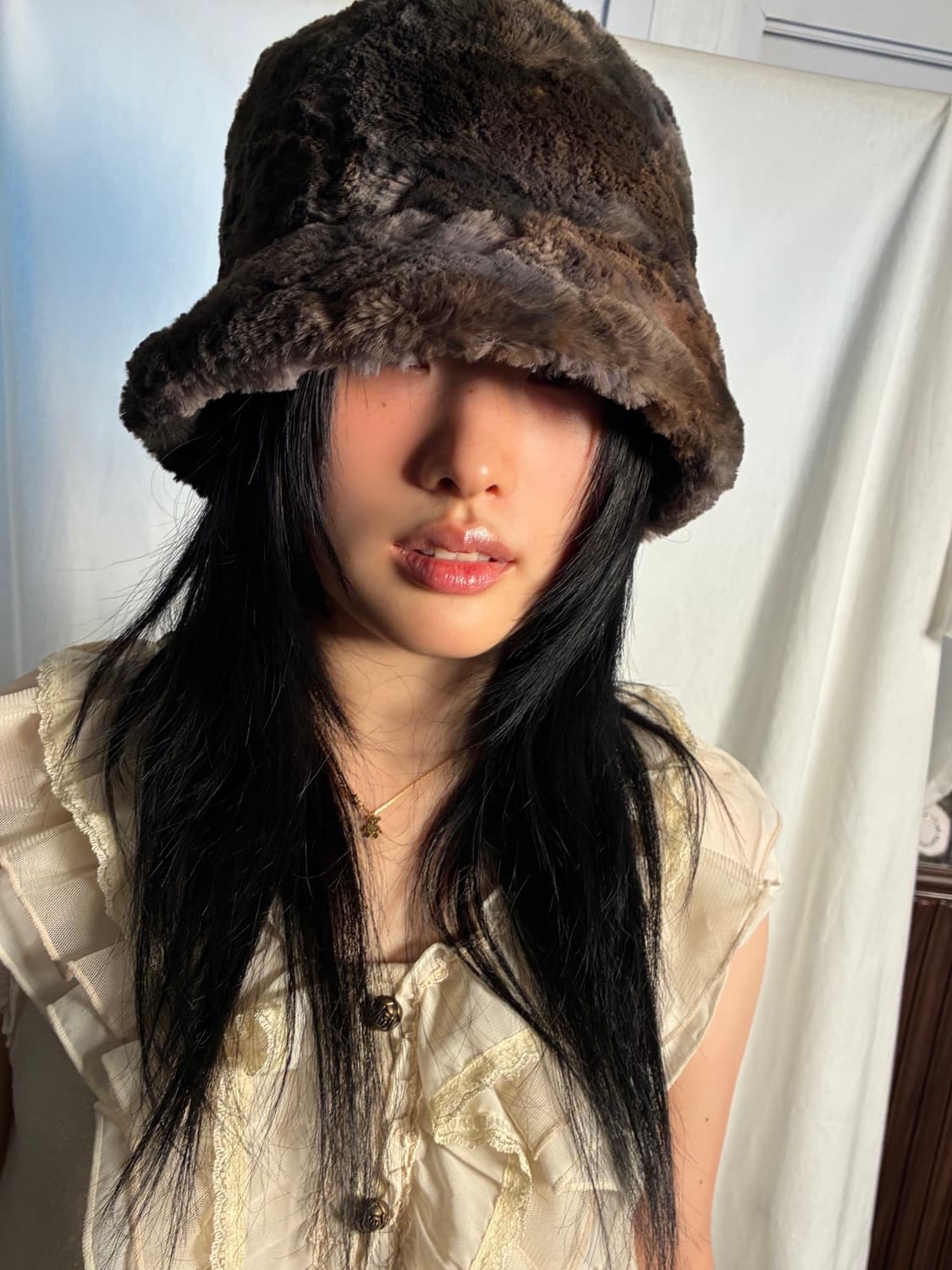 Mixed fur hat 상품이미지4
