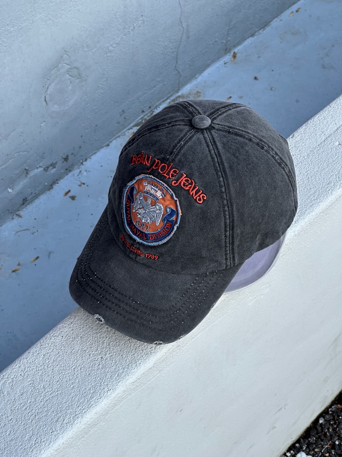 [M-L] 빈폴진스 패치 블랙데님 볼캡 모자 상품이미지2