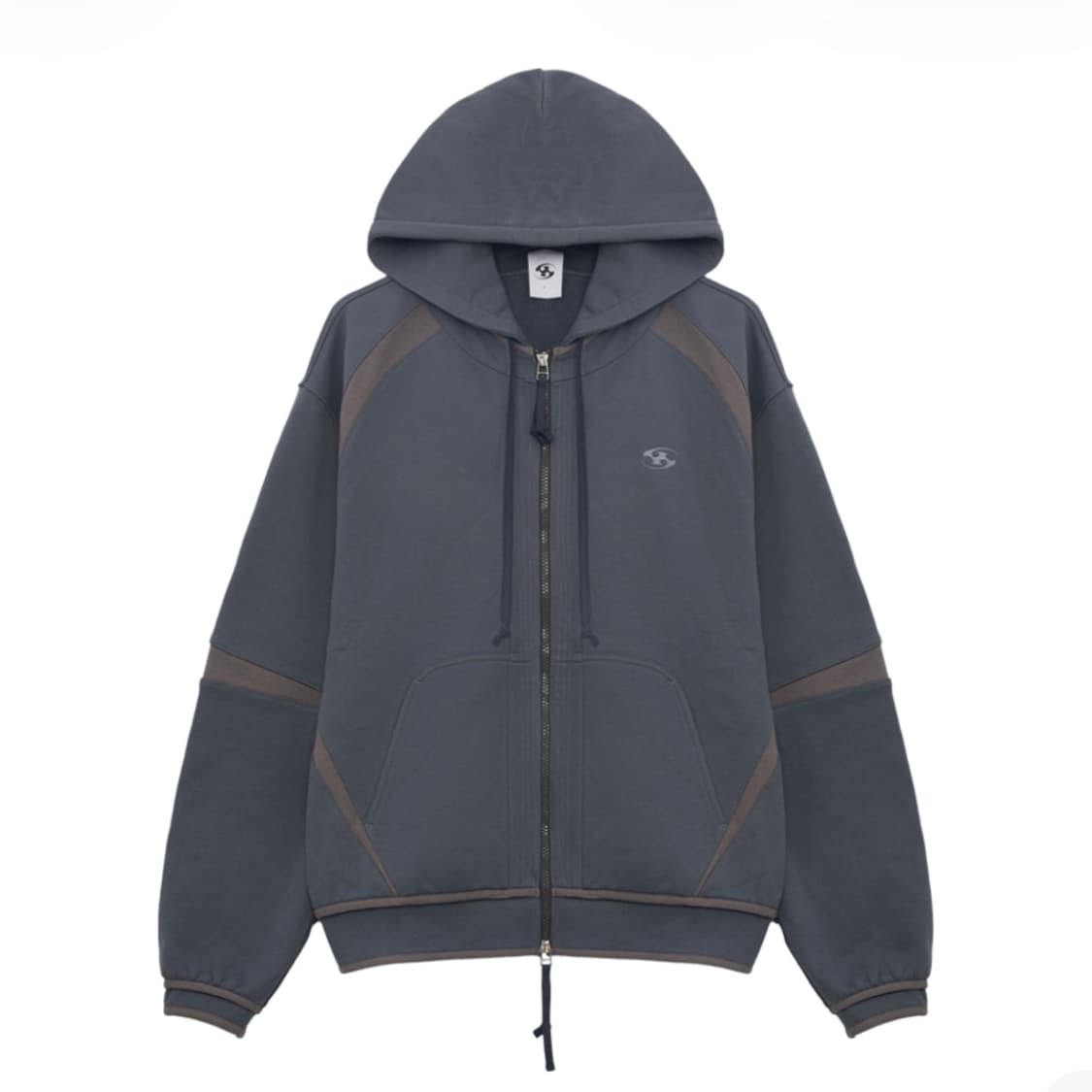 산산기어 오블리크 후드 집업 미드나잇 블루 상품이미지1