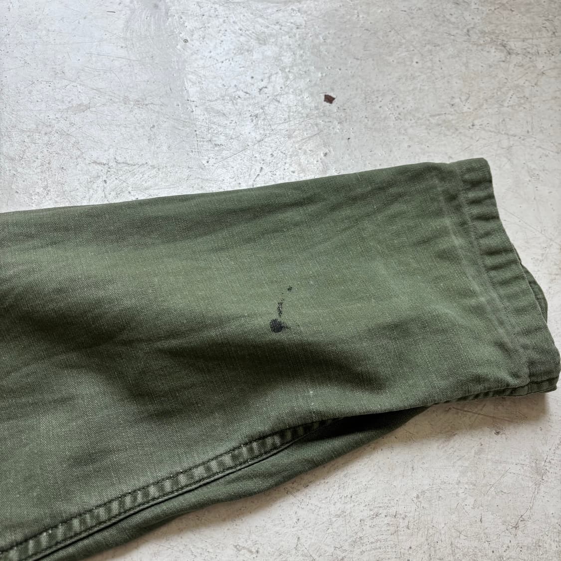70s U.S. ARMY OG 107 유틸리티 셔츠 M 상품이미지5