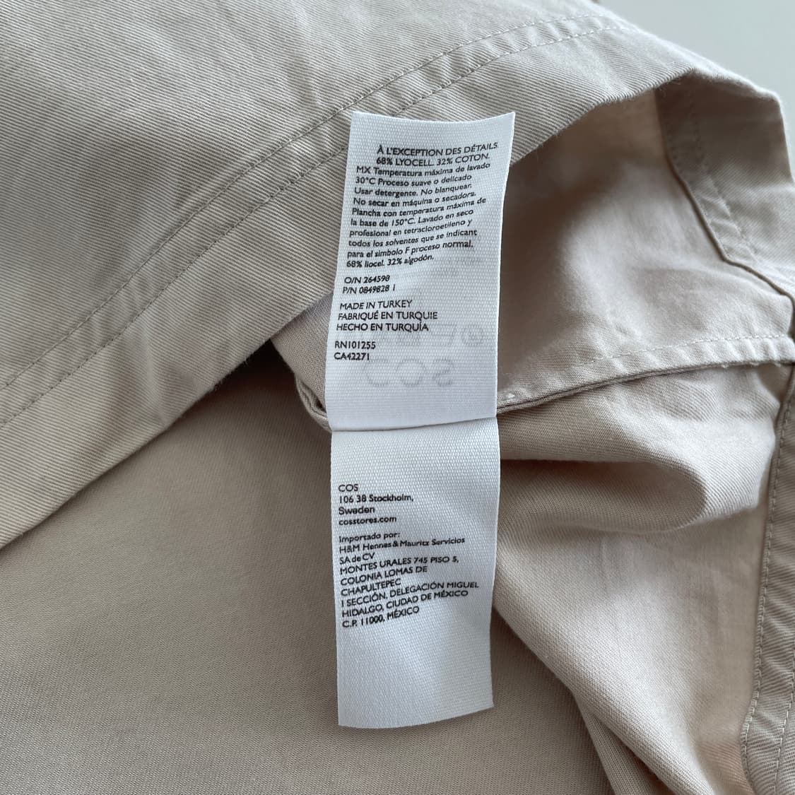 코스 베이지 포켓 반팔 티셔츠 상품이미지9