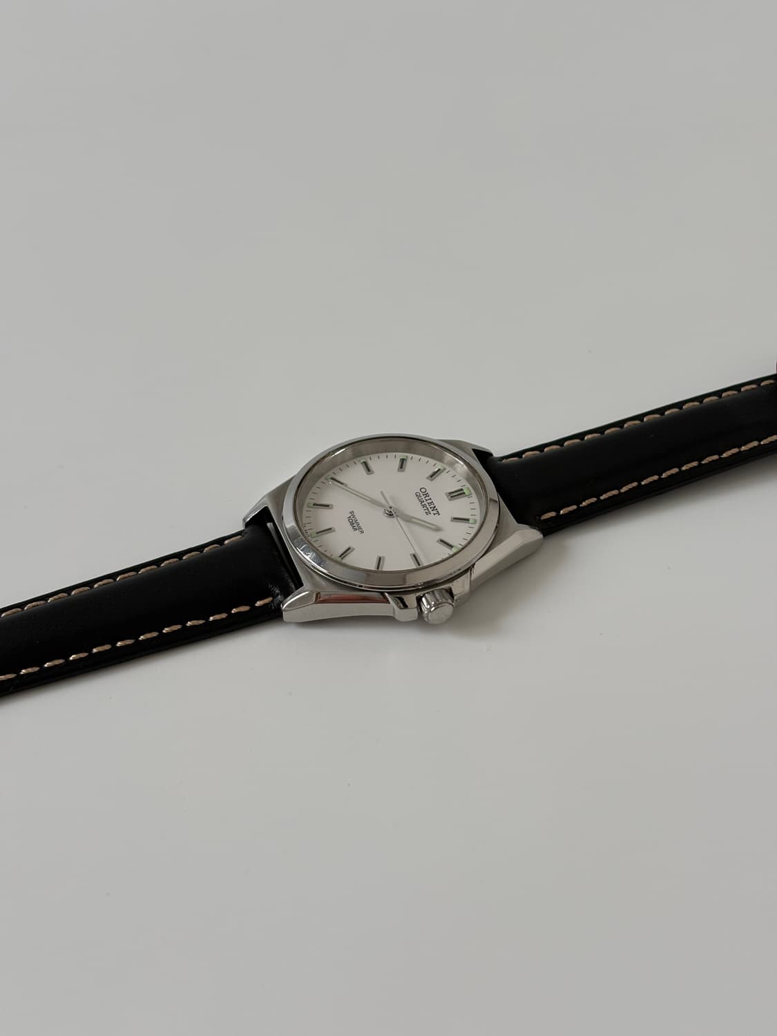 1990s Swimmer White Dial Silver Quartz 상품이미지5