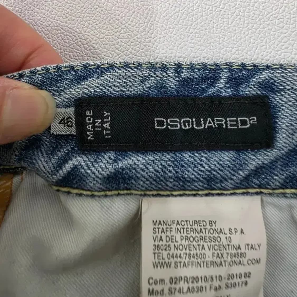 디스퀘어드2 자수 데미지 스트레이트 진 (신세계 정판 / 46) 상품이미지4