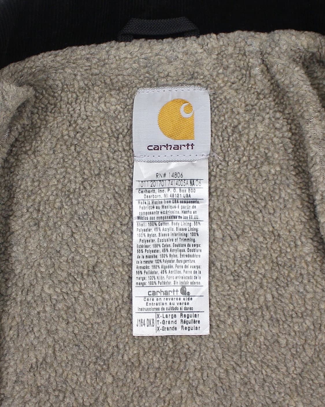 2011 칼하트 J164 DKB 디어본 자켓 쉐르파 안감 상품이미지5