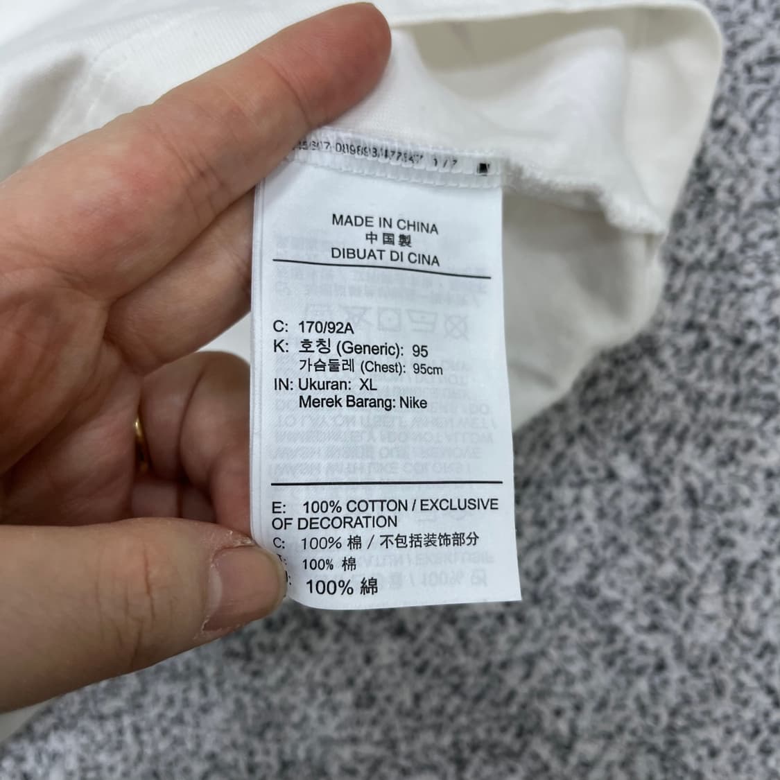 XL 나이키 여성 더블 스우시 반팔티 0410M 상품이미지3