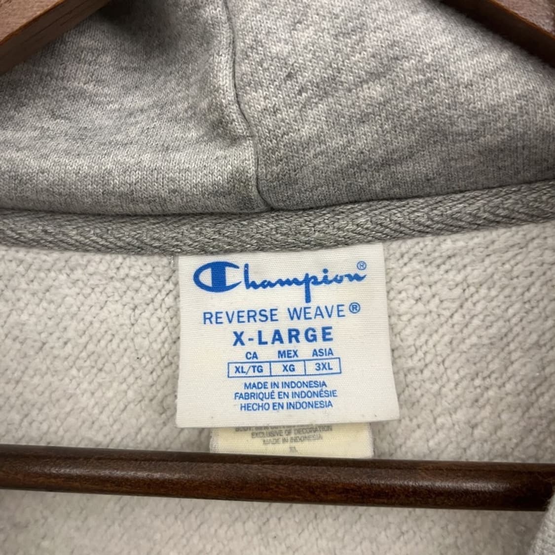 챔피온 빈티지 모던 캐주얼 자수로고 후드티 XL C10315 상품이미지5