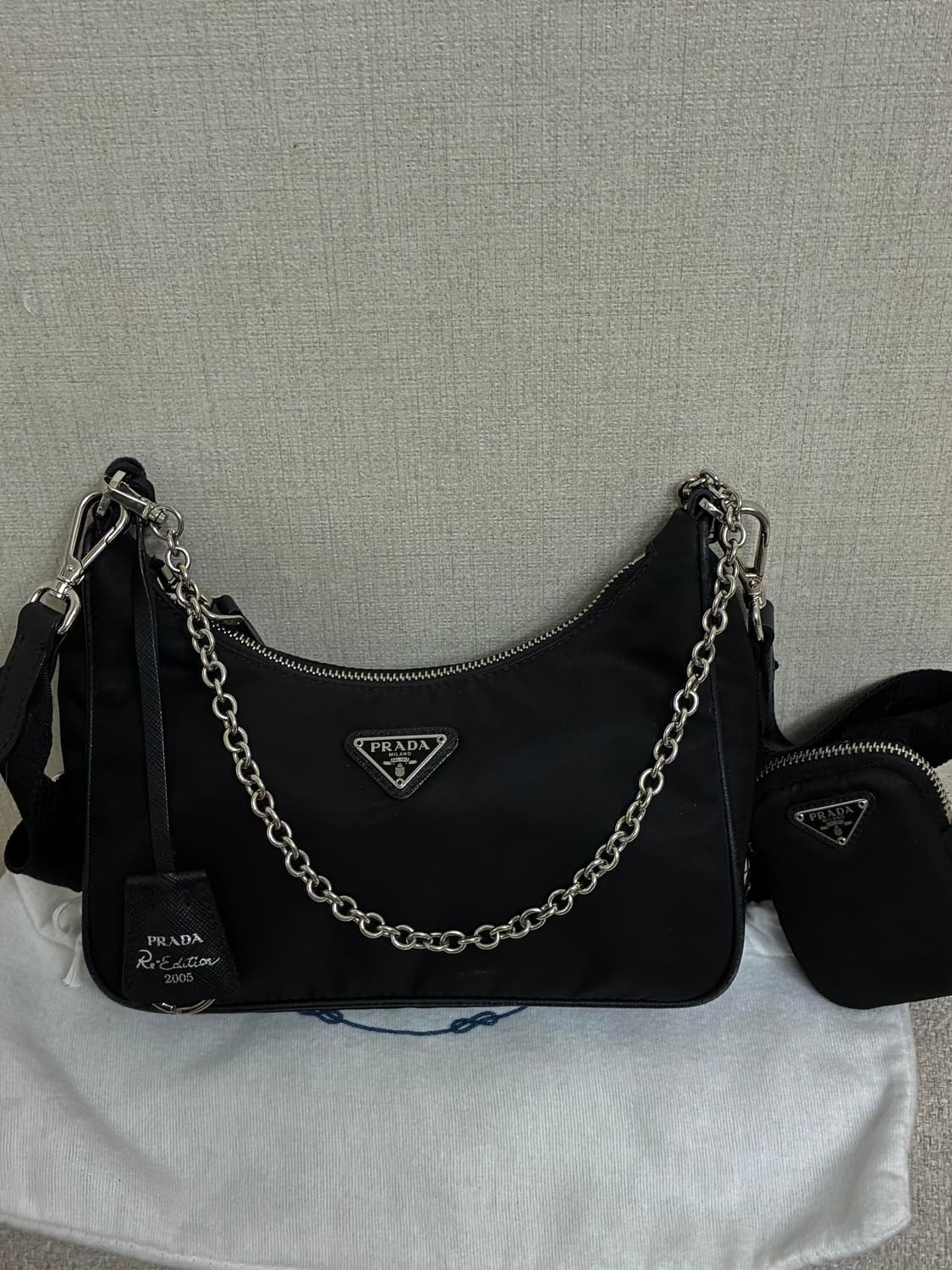 (급처)(정품) 프라다 테수토 호보백 상품이미지1