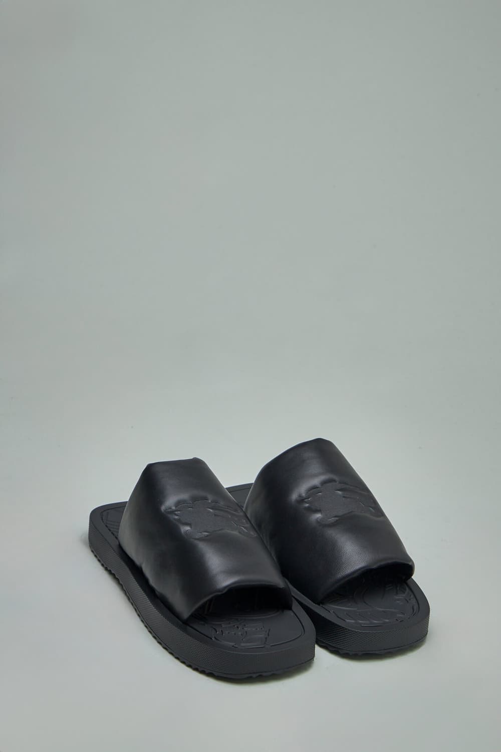 버버리 Burberry EKD Rubber Leather Slides 상품이미지9