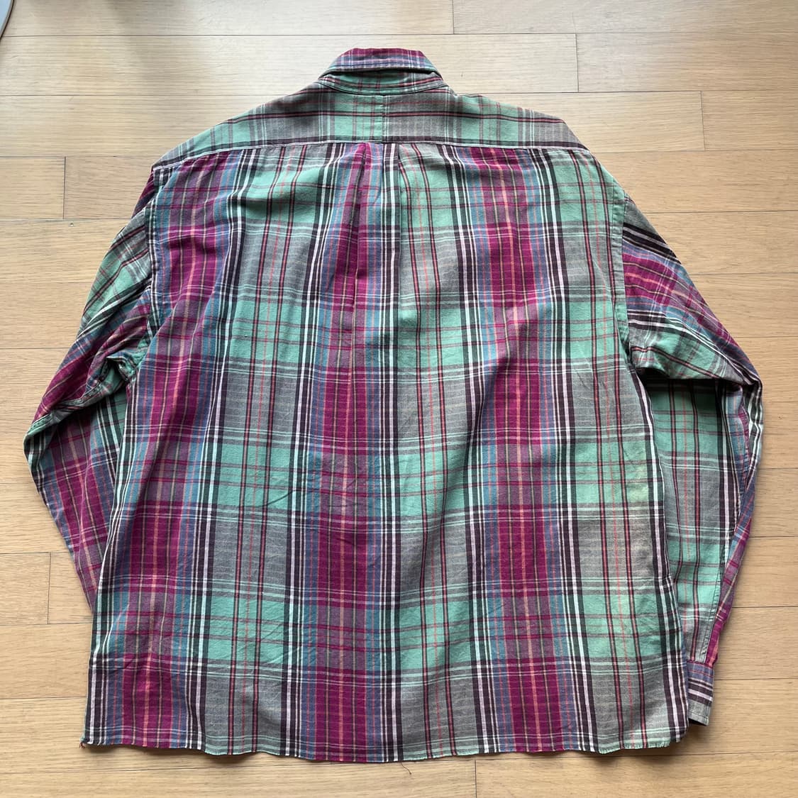 90년대 폴로랄프로렌 체크 플란넬 셔츠 빈티지 상품이미지2