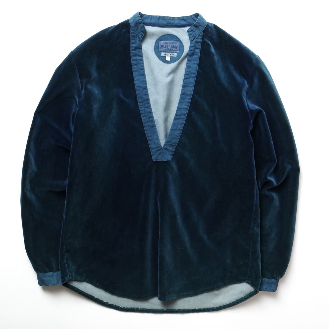 블루블루 V넥 벨루어 탑   상품이미지1