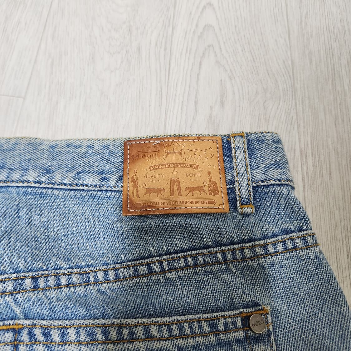 모드나인 데님 반바지 32사이즈 상품이미지4