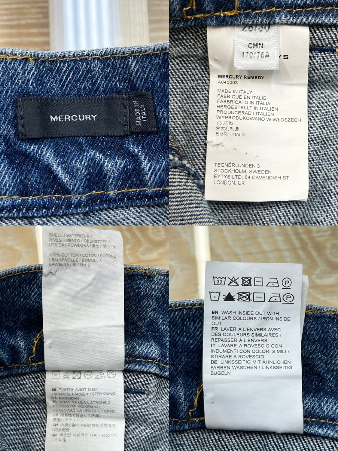 이티스 머큐리 디스트레스드 데님 팬츠 상품이미지7