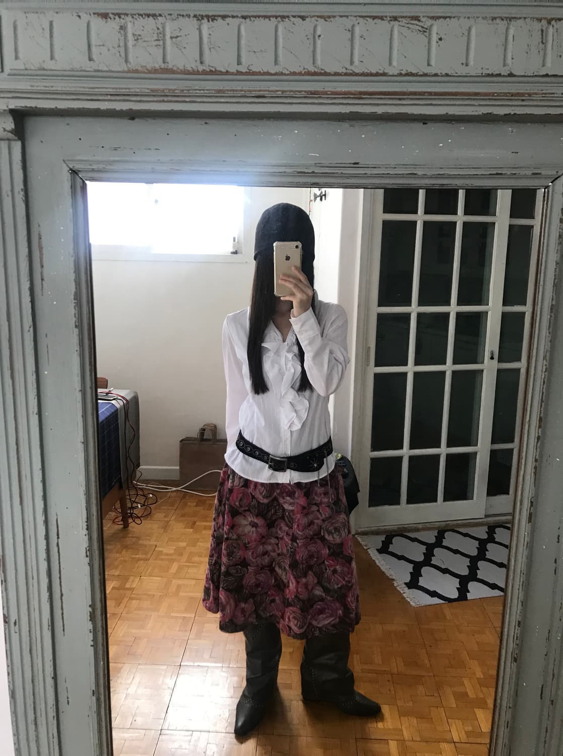 vintage pattern skirt (24inch) 상품이미지3