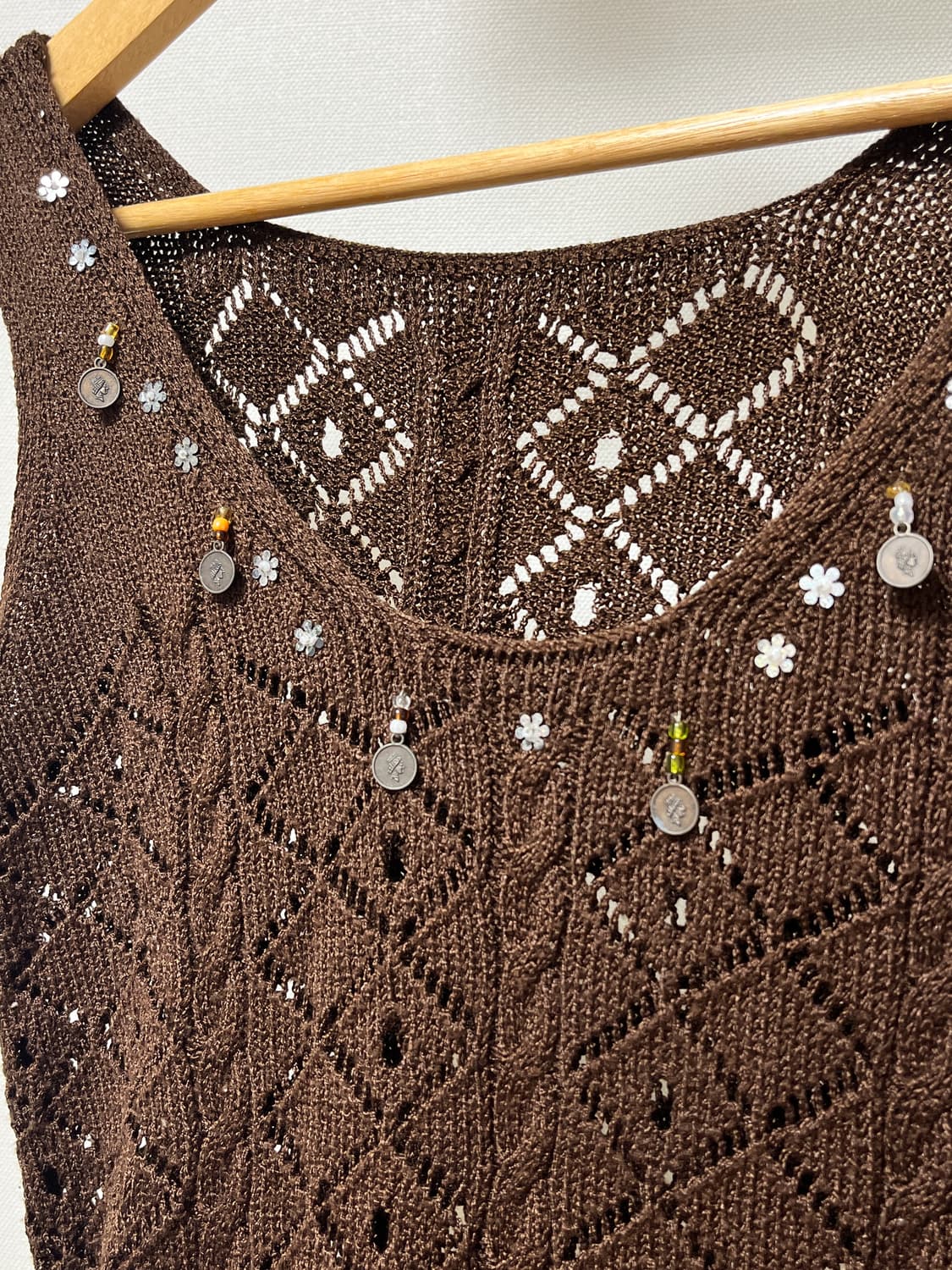 히피 웨스턴 빈티지 니트원피스 상품이미지3