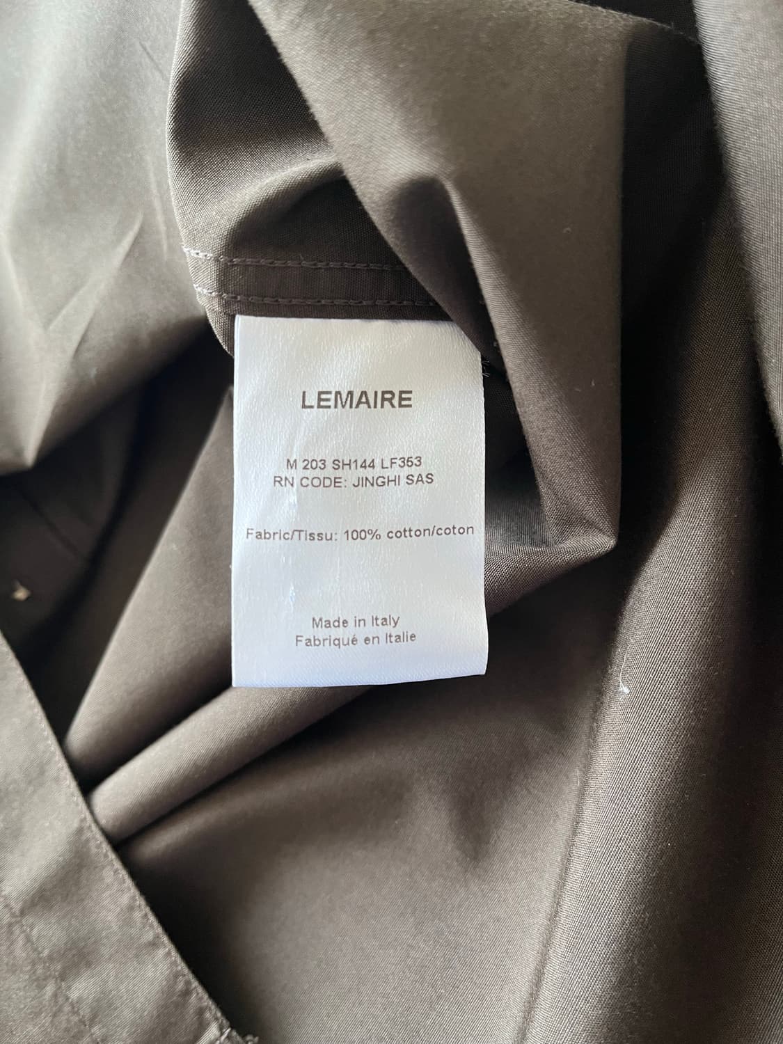 르메르 레귤러 코튼 셔츠 브라운 (103-105) 상품이미지6