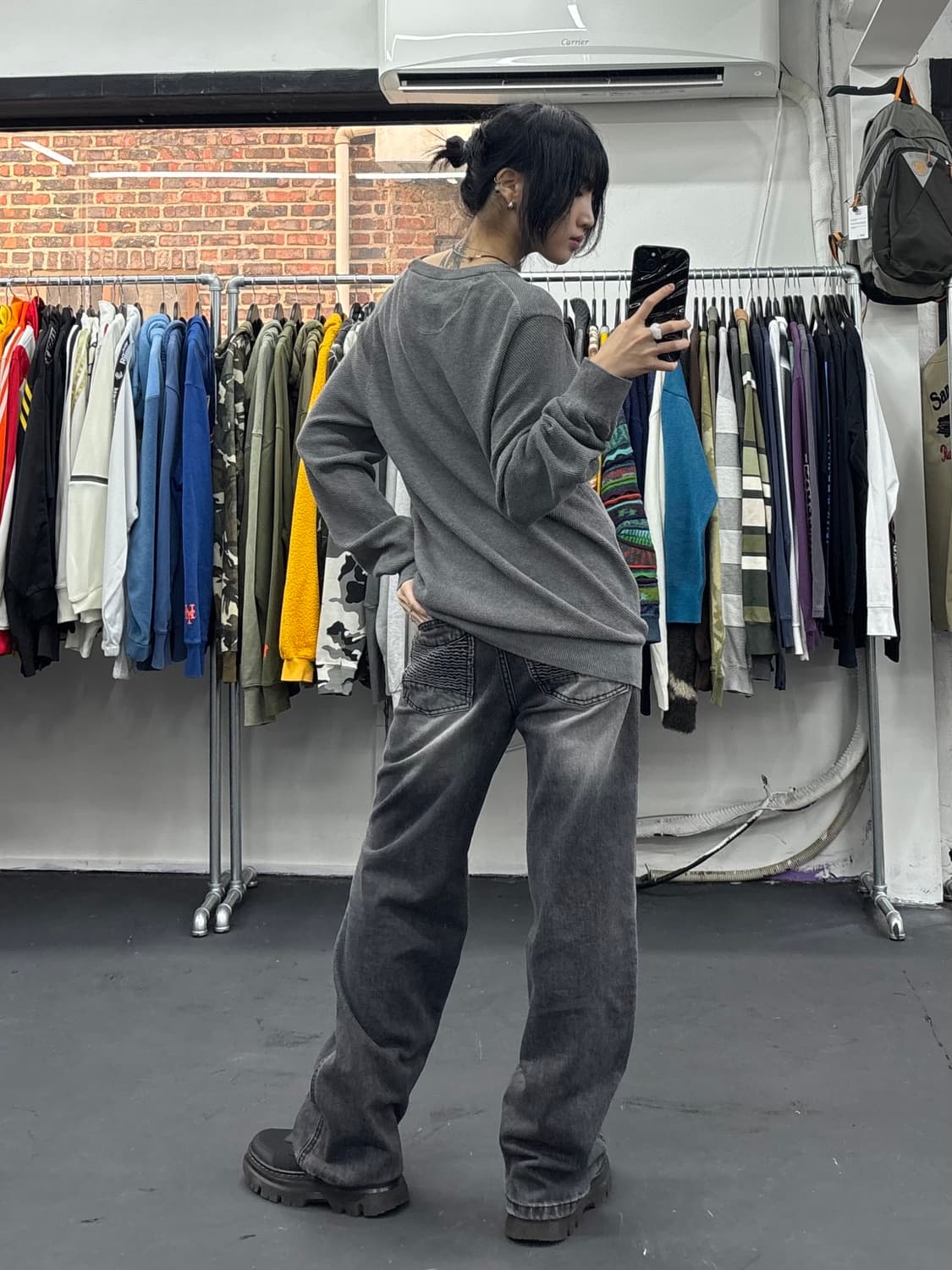 Gant 스펠로고 와플 니트 상품이미지4
