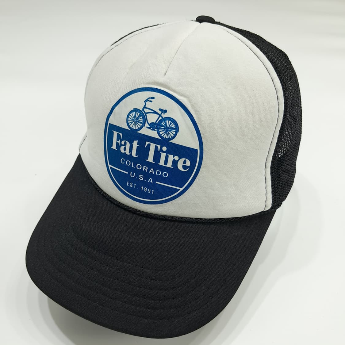 Fat Tire 바이크 로고 투톤 로프 메쉬 트러커캡 P1263 상품이미지2