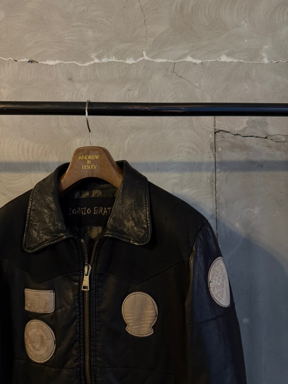 조르지오 브라토 A-2 플라이트 레더 자켓 100 상품이미지8