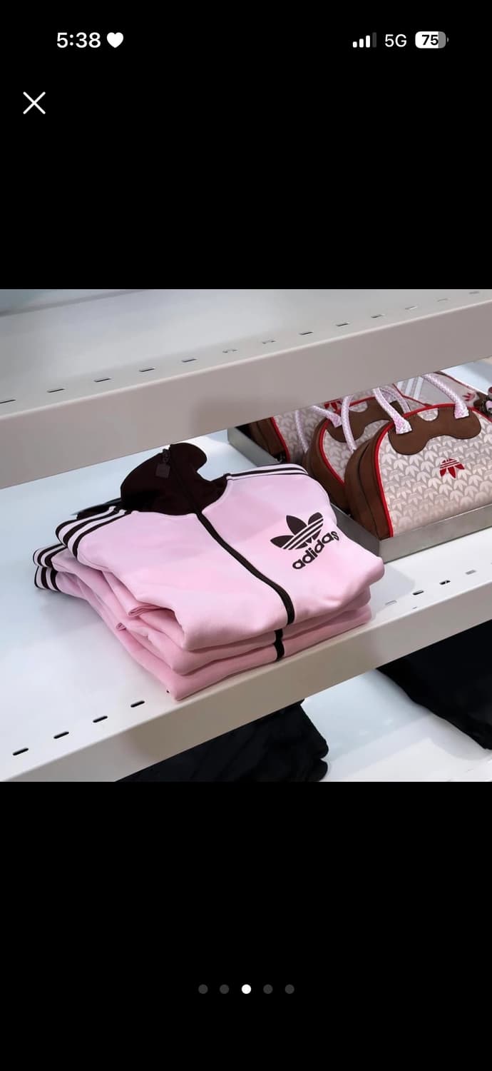 아디다스 베켄바우어 오리지널스 핑크 브라운 트랙탑 s 상품이미지3