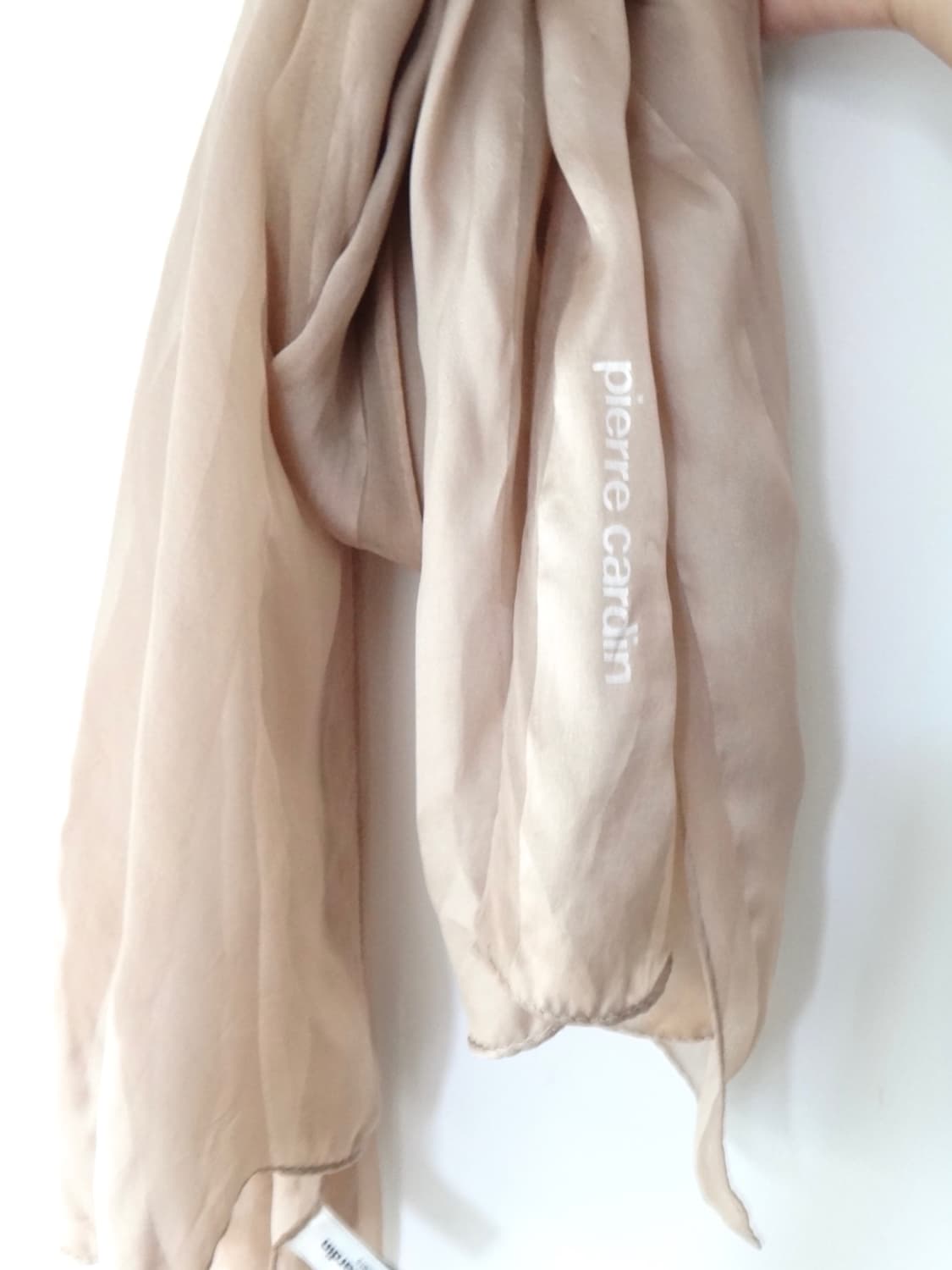 PIERRE CARDIN silk scarf / baby pink 상품이미지2