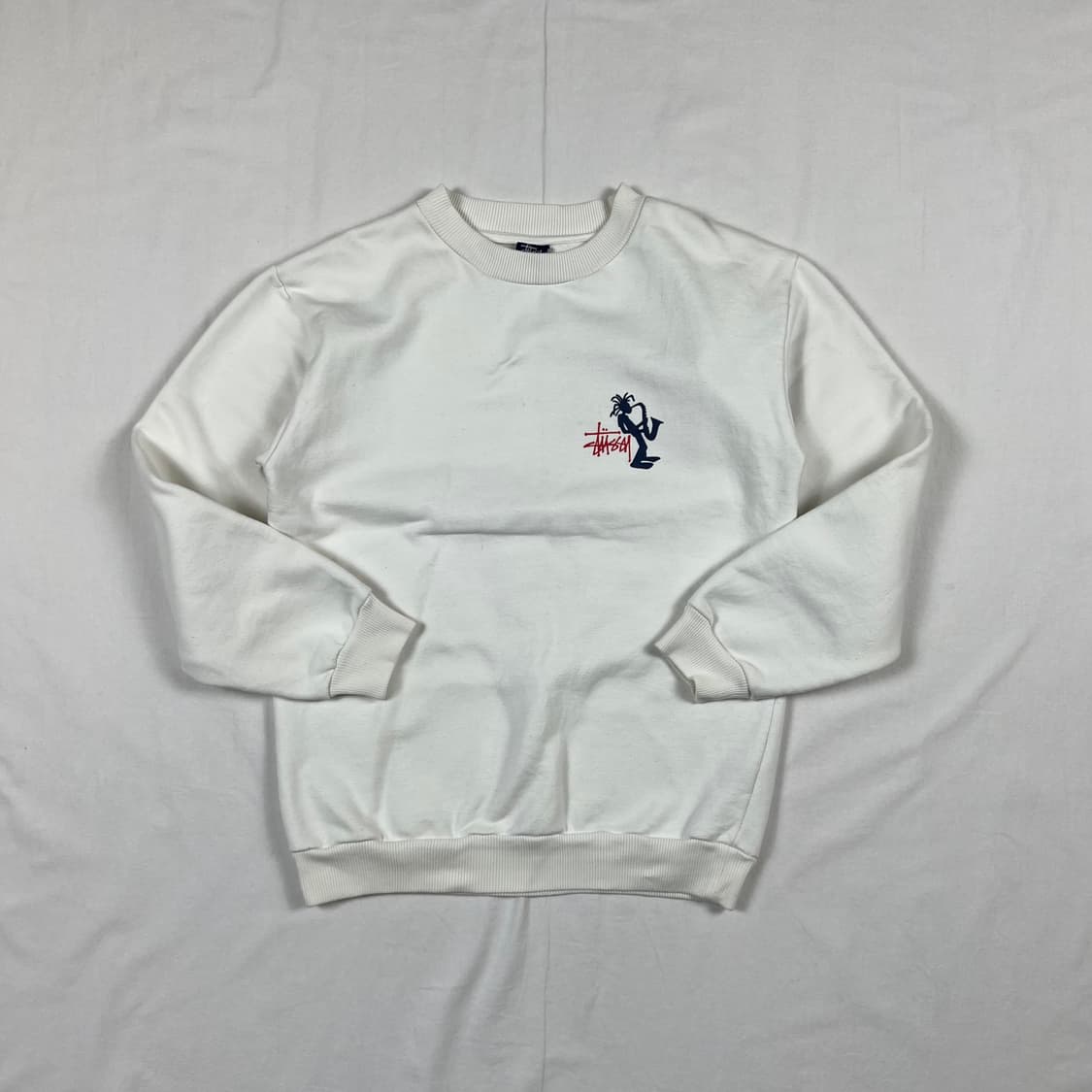 90s 스투시 쉐도우맨 드레드락 색소폰 맨투맨 스웻셔츠 상품이미지2