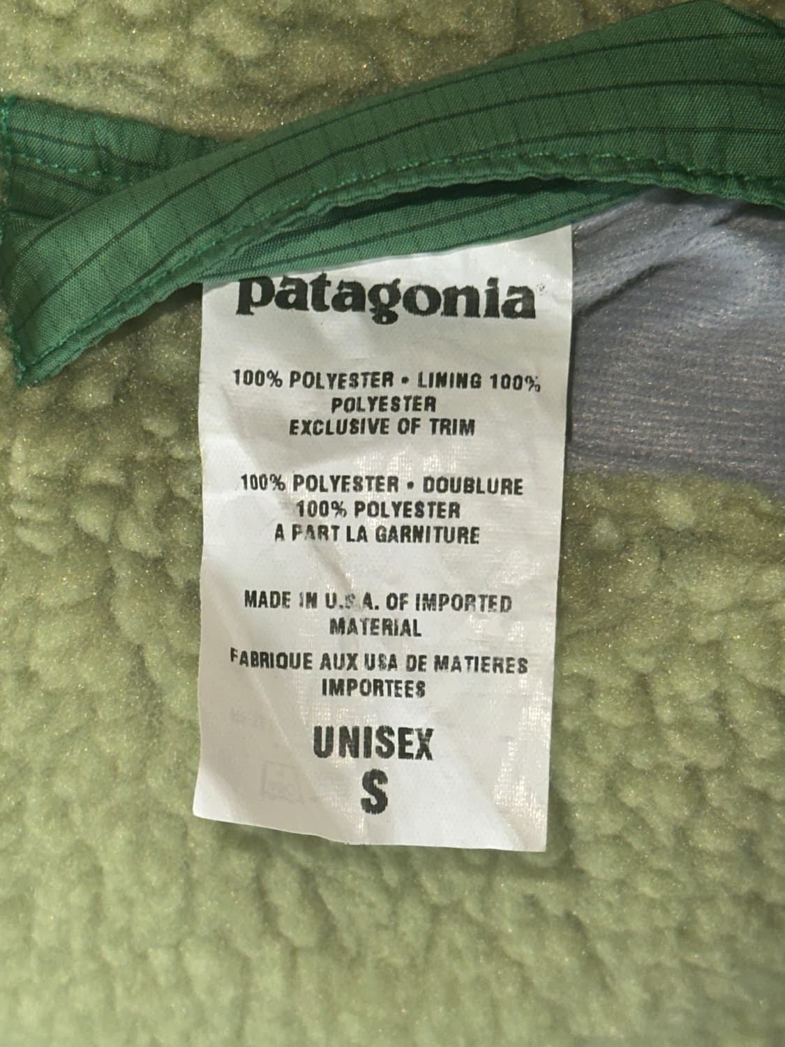 파타고니아 리버시블딥파일 신칠라 S 사이즈 상품이미지10