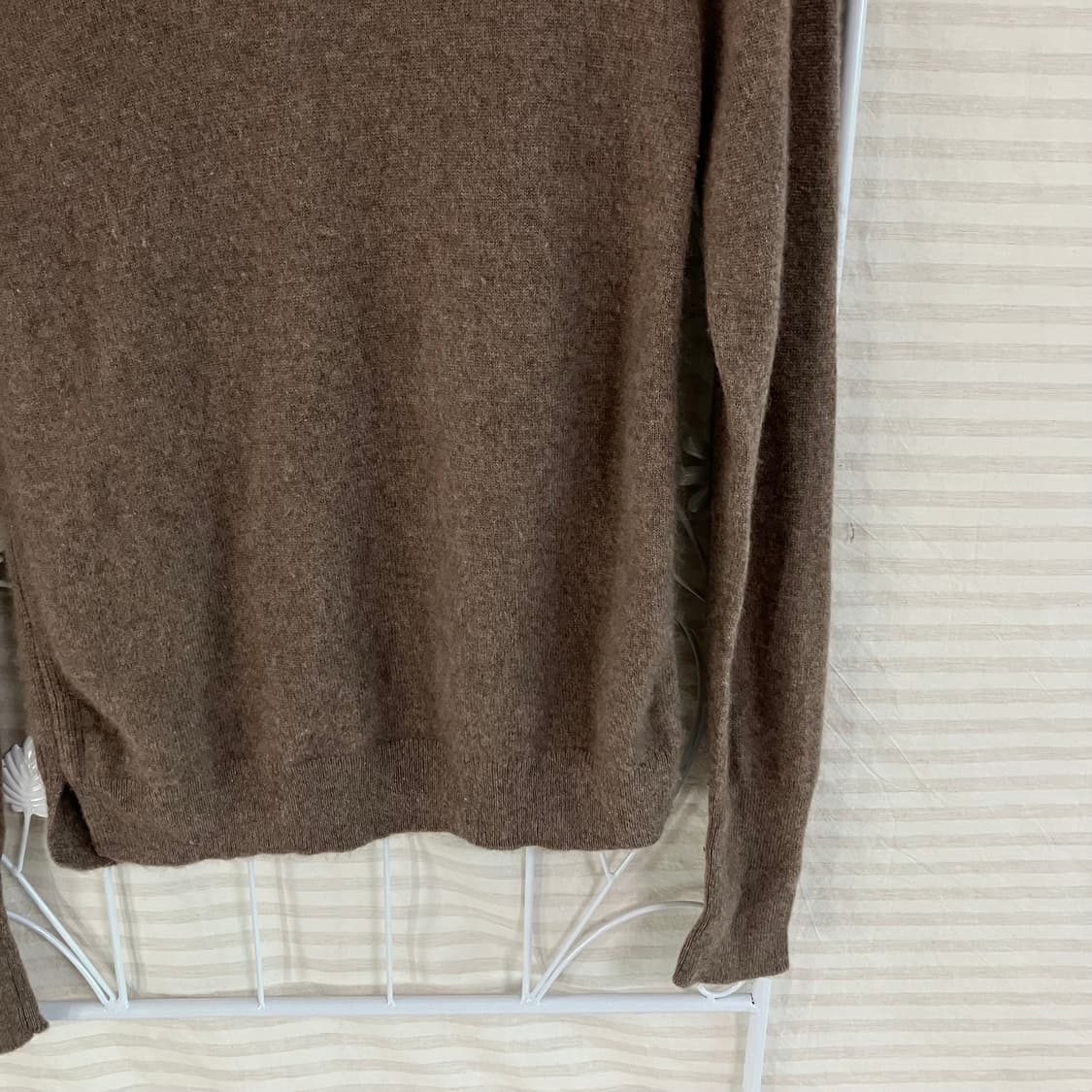 빈티지 캐시미어 초코 브라운 폴라 니트 826 y2k 스트릿 모리 갸루 상품이미지4