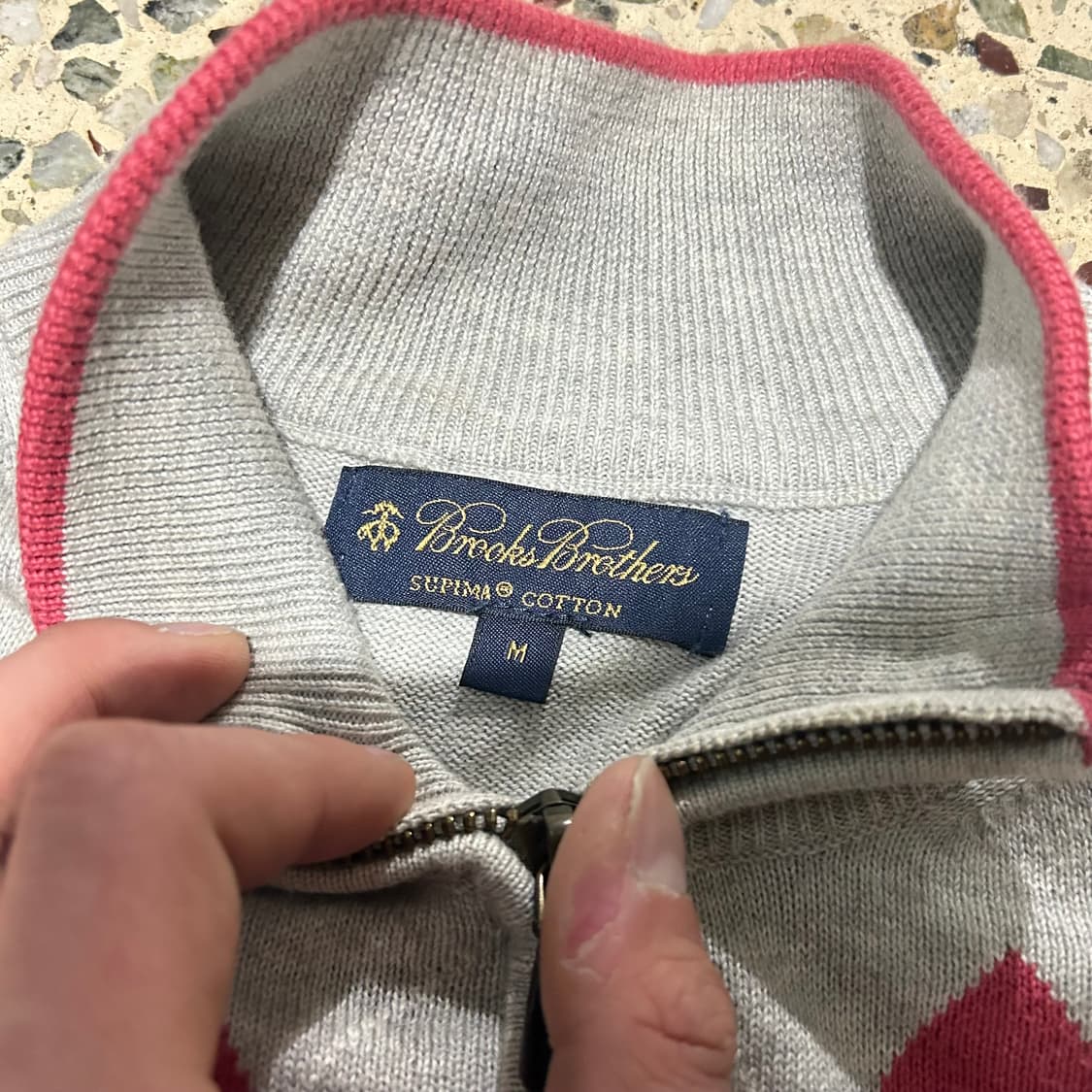 브룩스 브라더스(Brooks Brothers) 아가일 패턴 투웨이 니트 상품이미지4