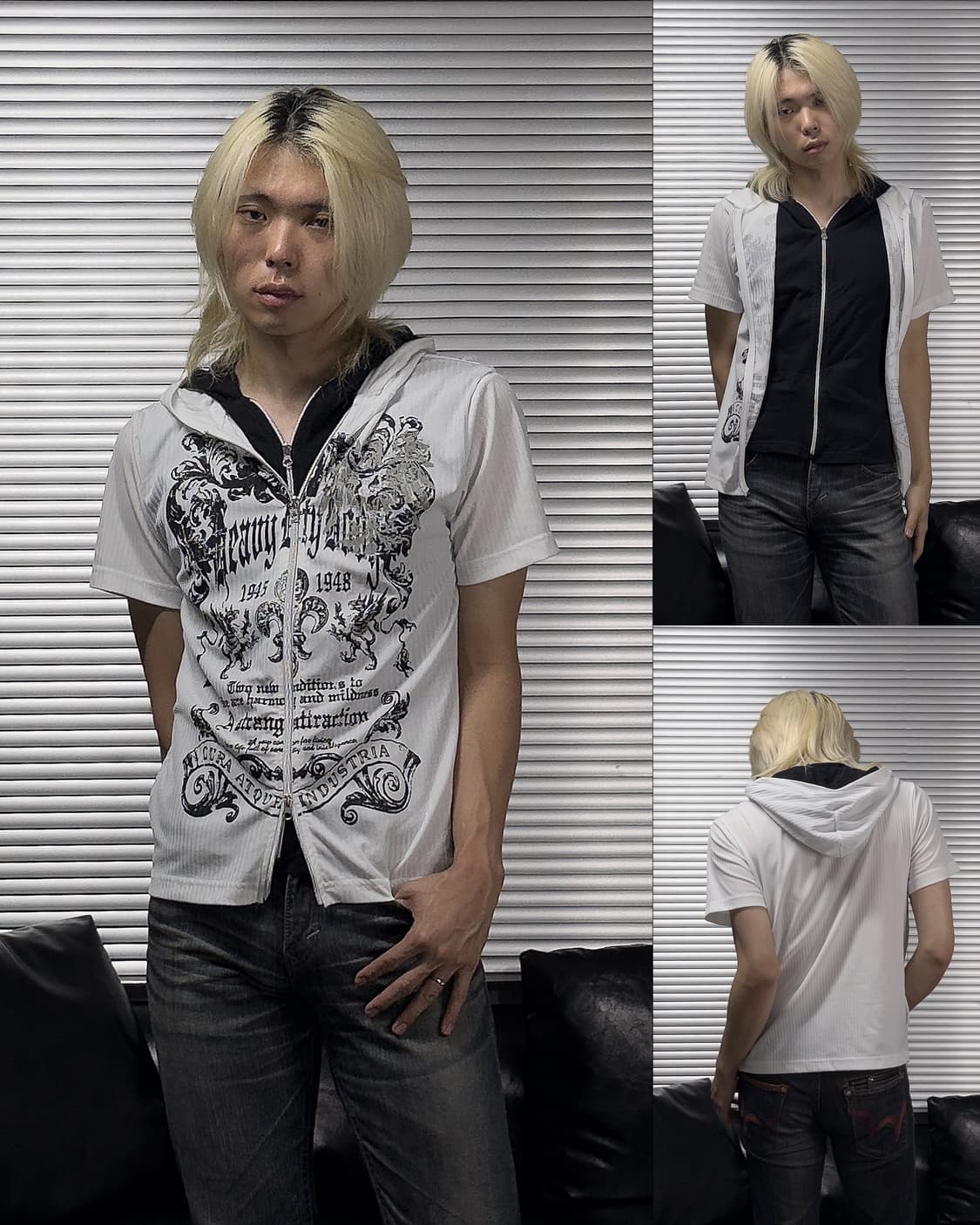 {Beaumont Carr} Graphic Layered Hoodie   상품이미지1