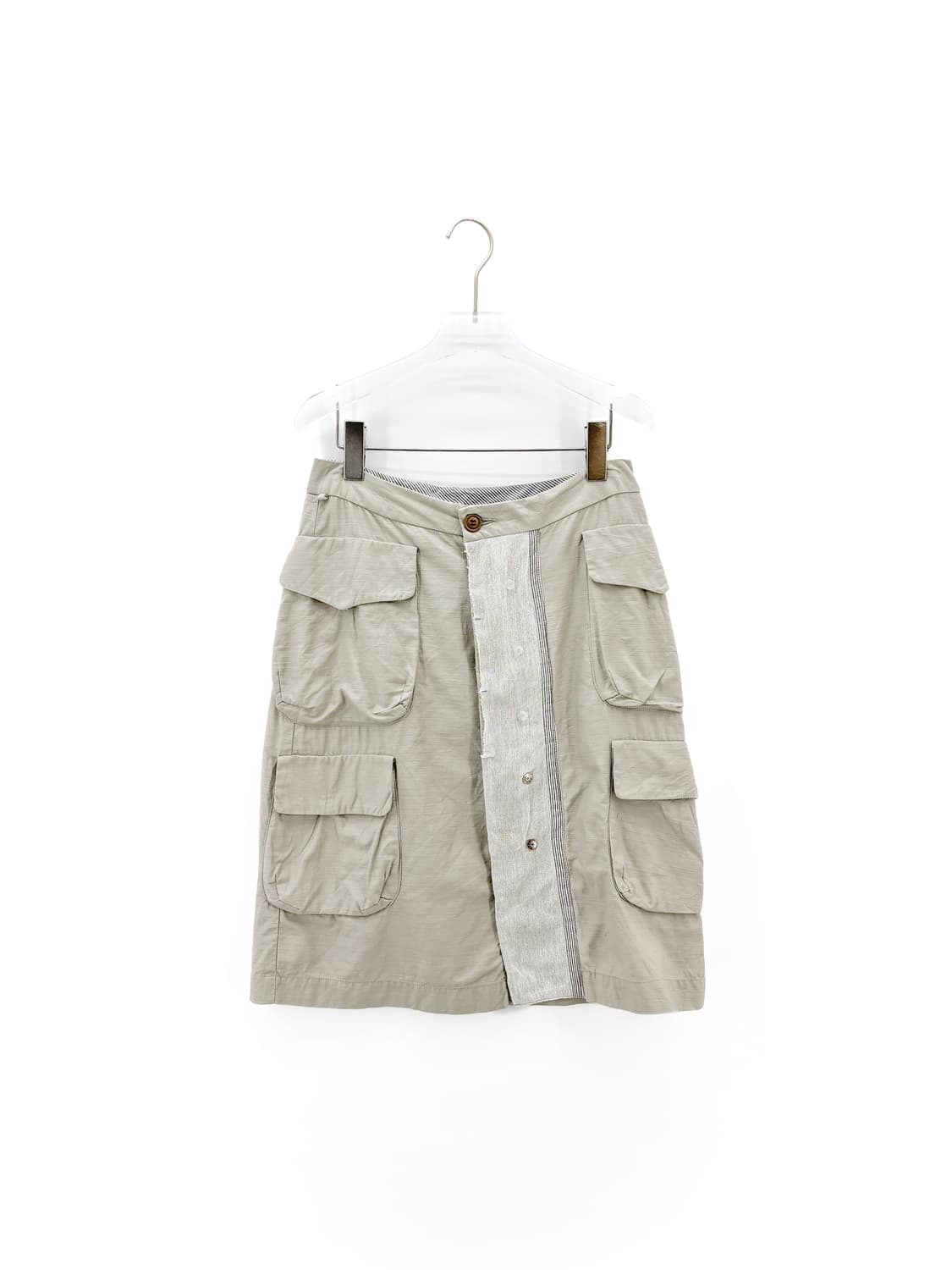  빈티지 거즈 패치워크 카고 스커트 상품이미지1