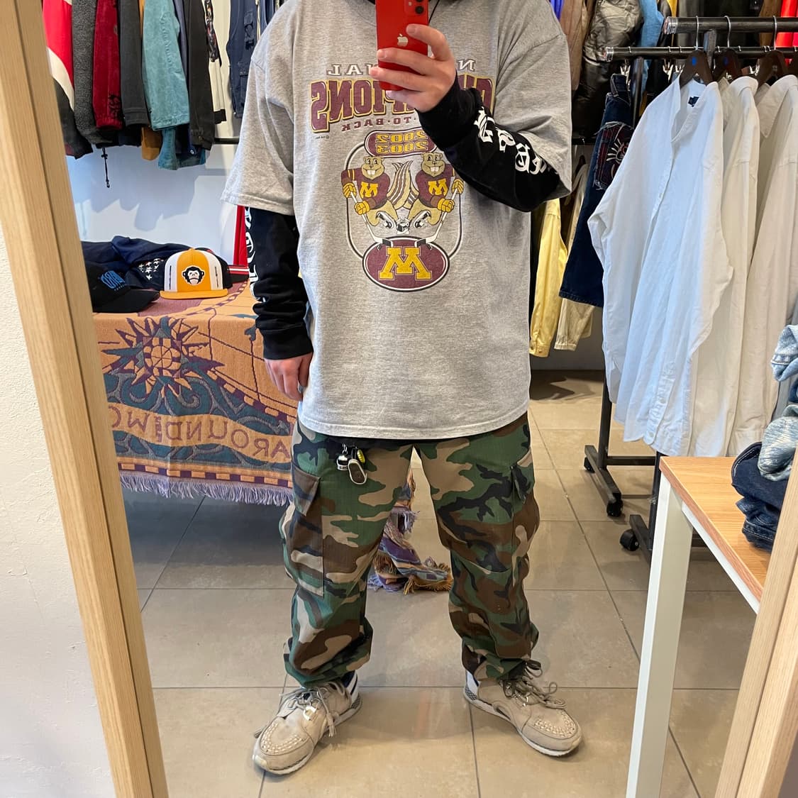 빈티지 프린팅 티셔츠 XL 상품이미지1