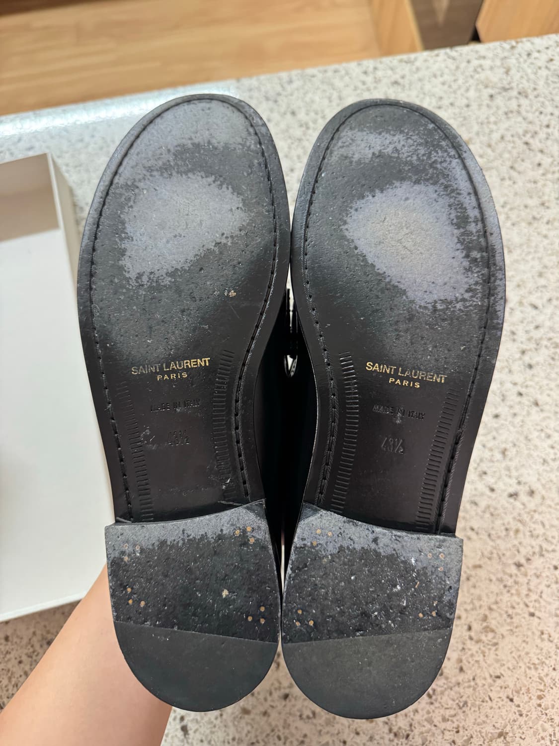 생로랑 모노그램 페니 로퍼 블랙 43.5 상품이미지7