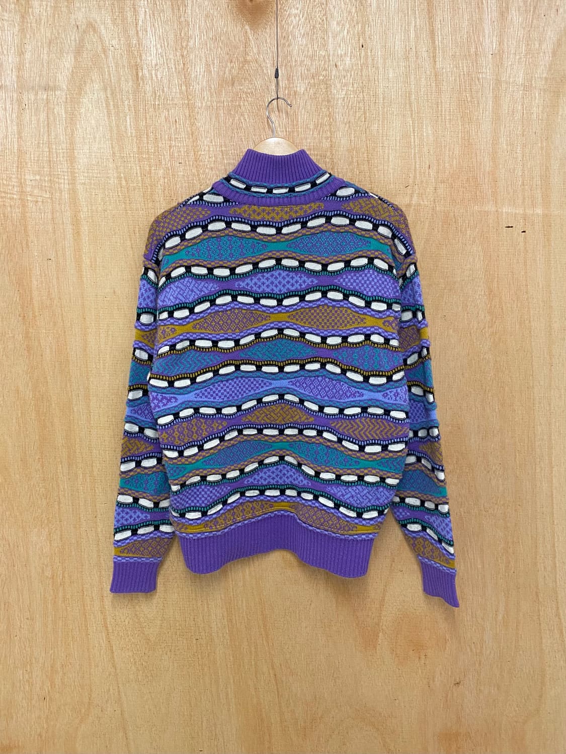 90s DESCENTE cable knit 90년대 데상트 케이블 니트 상품이미지2