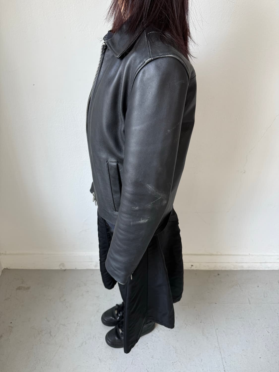 H&M 리얼 레더 자켓 상품이미지2