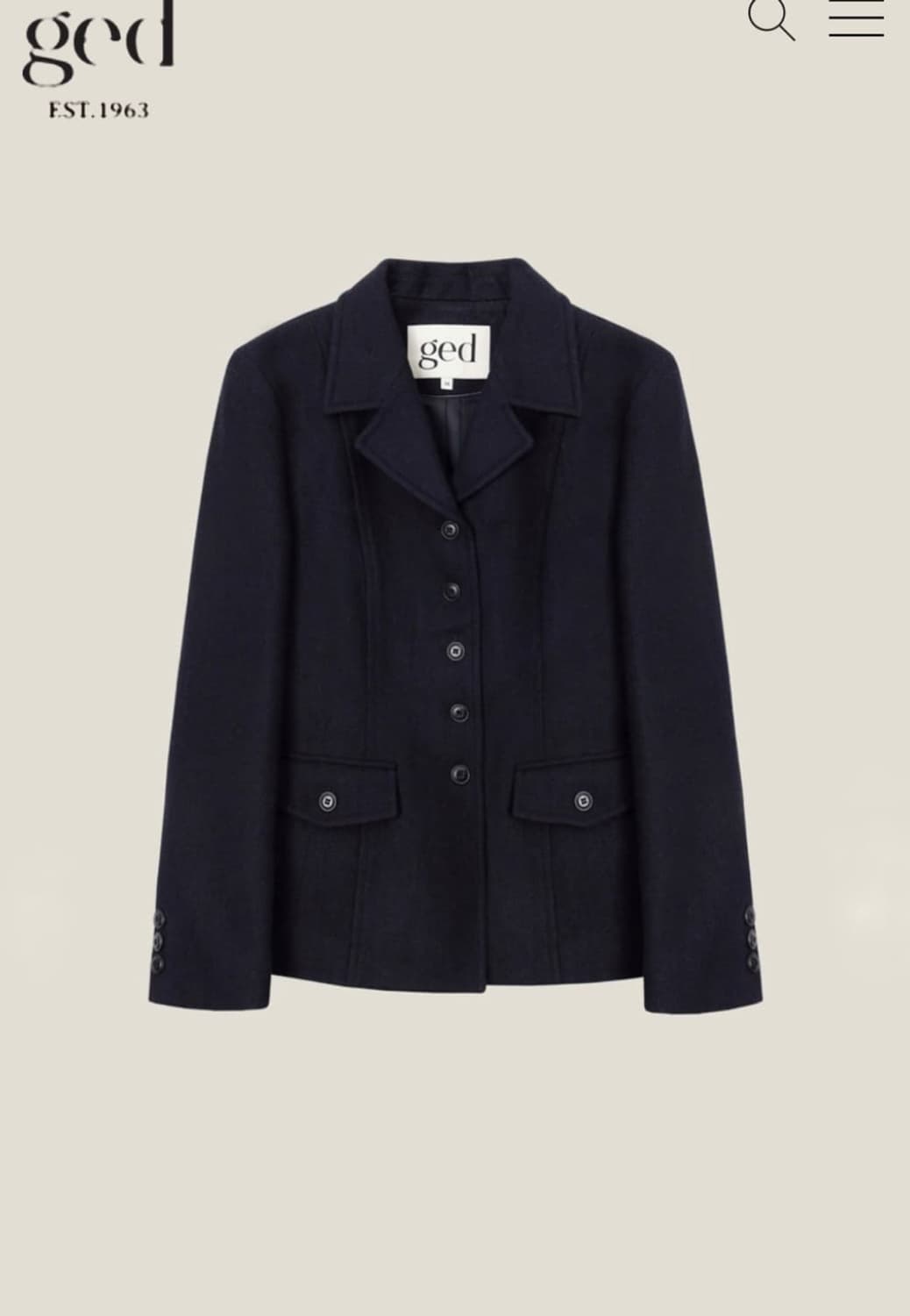 게드 햅번 자켓 네이비 M 상품이미지1