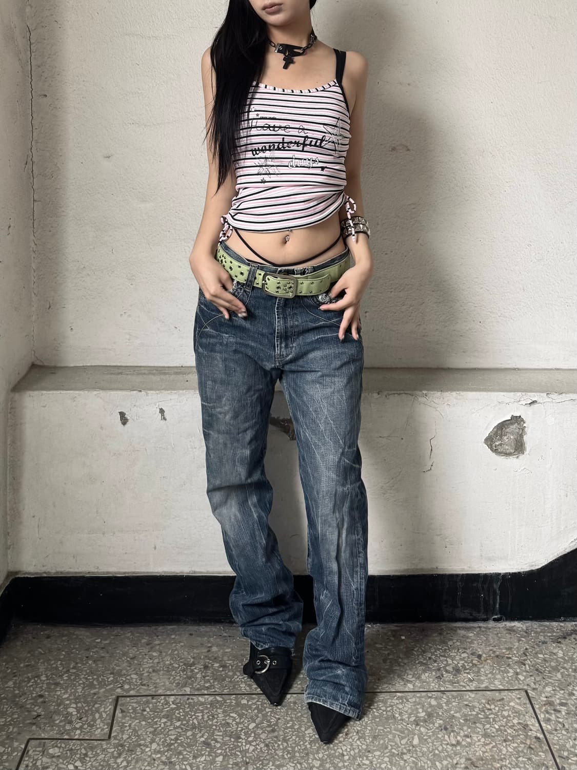 Crop shirring sleeveless 상품이미지2