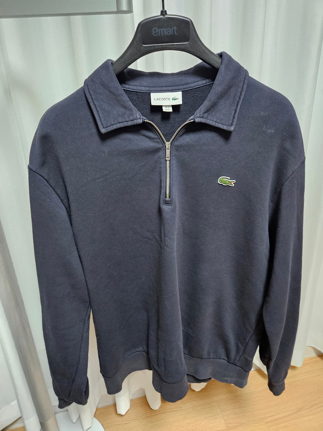 라코스테 네이비 하프집업 맨투맨 (사이즈 100) 상품이미지1