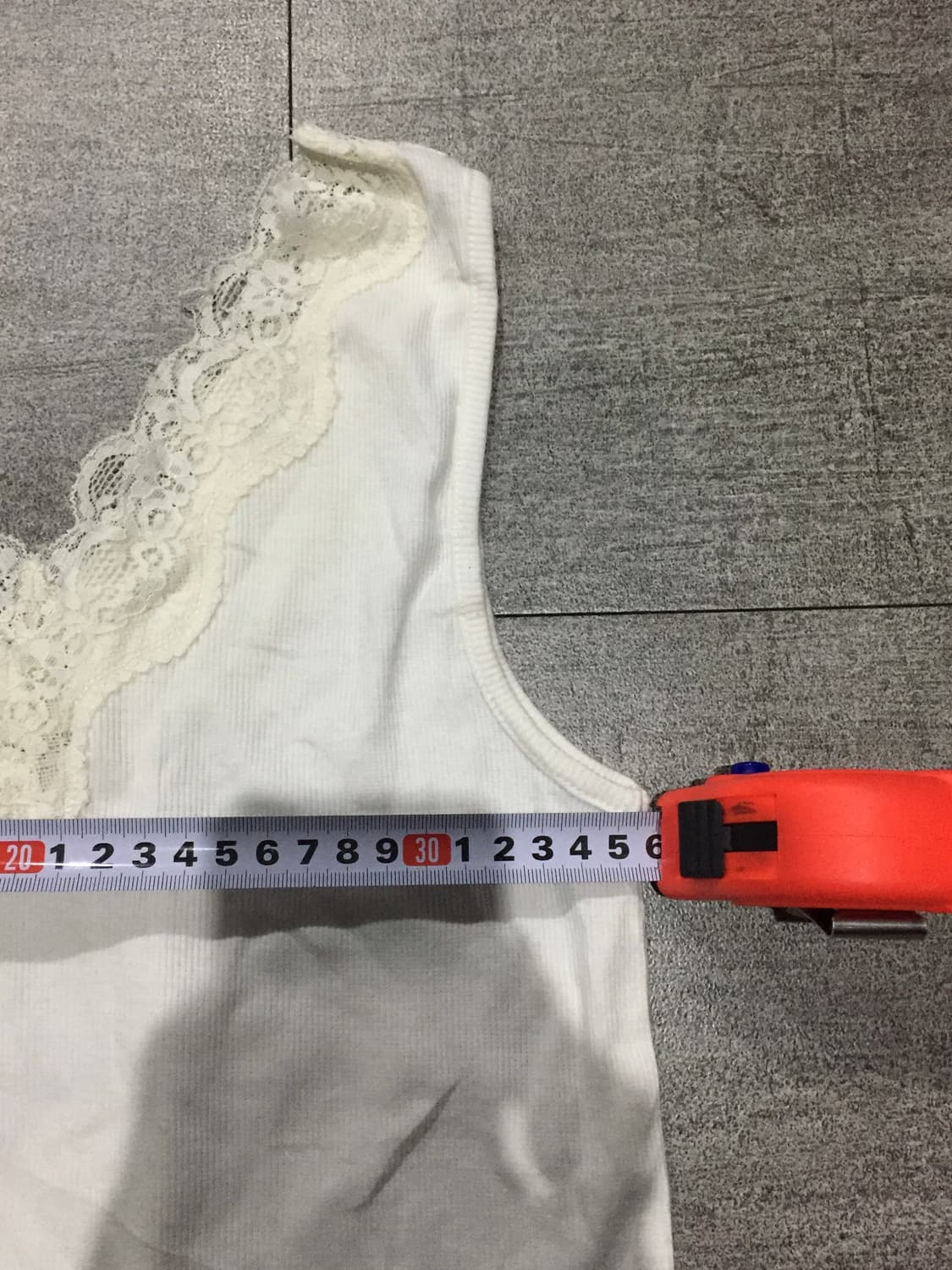 일본빈티지 하구미모리걸 달천깔페어리 레이스 슬리브리스나시탑 상품이미지2