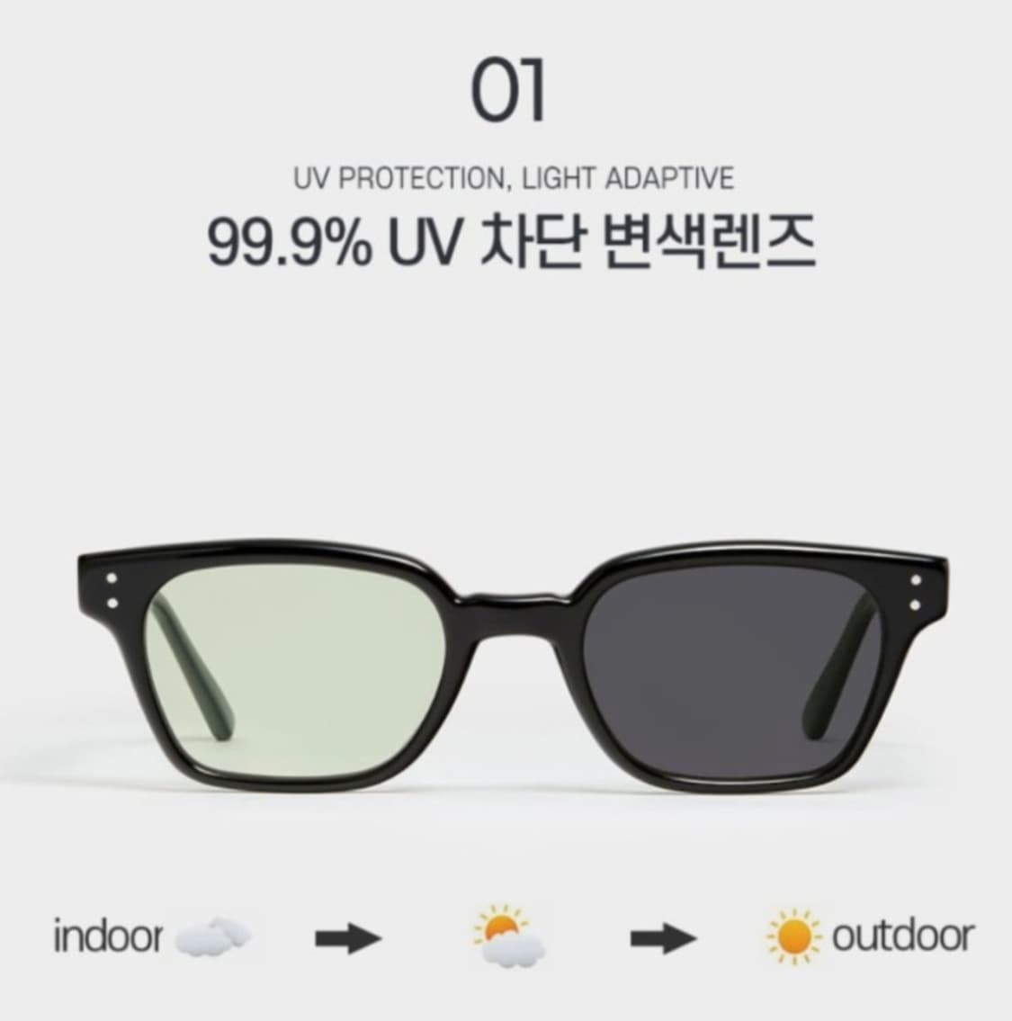 젠틀몬스터 르로이 LEROY 01(Light Adaptive) 풀박스 상품이미지4