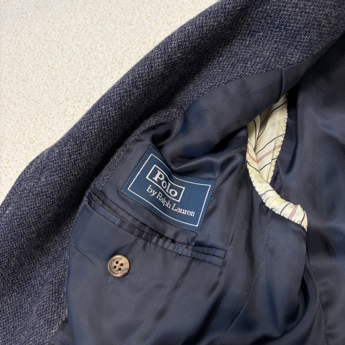 폴로 랄프로렌 남성 헤링본 울 블레이저 자켓 42R 상품이미지5