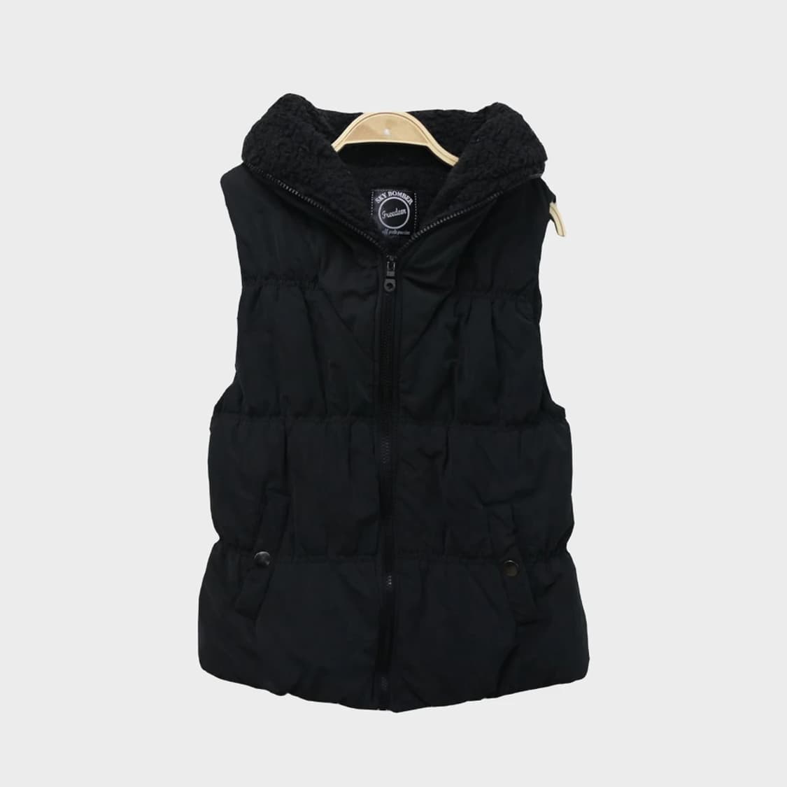 SKY BOMBER 뽀글이 안감 패딩 베스트 63688 상품이미지1