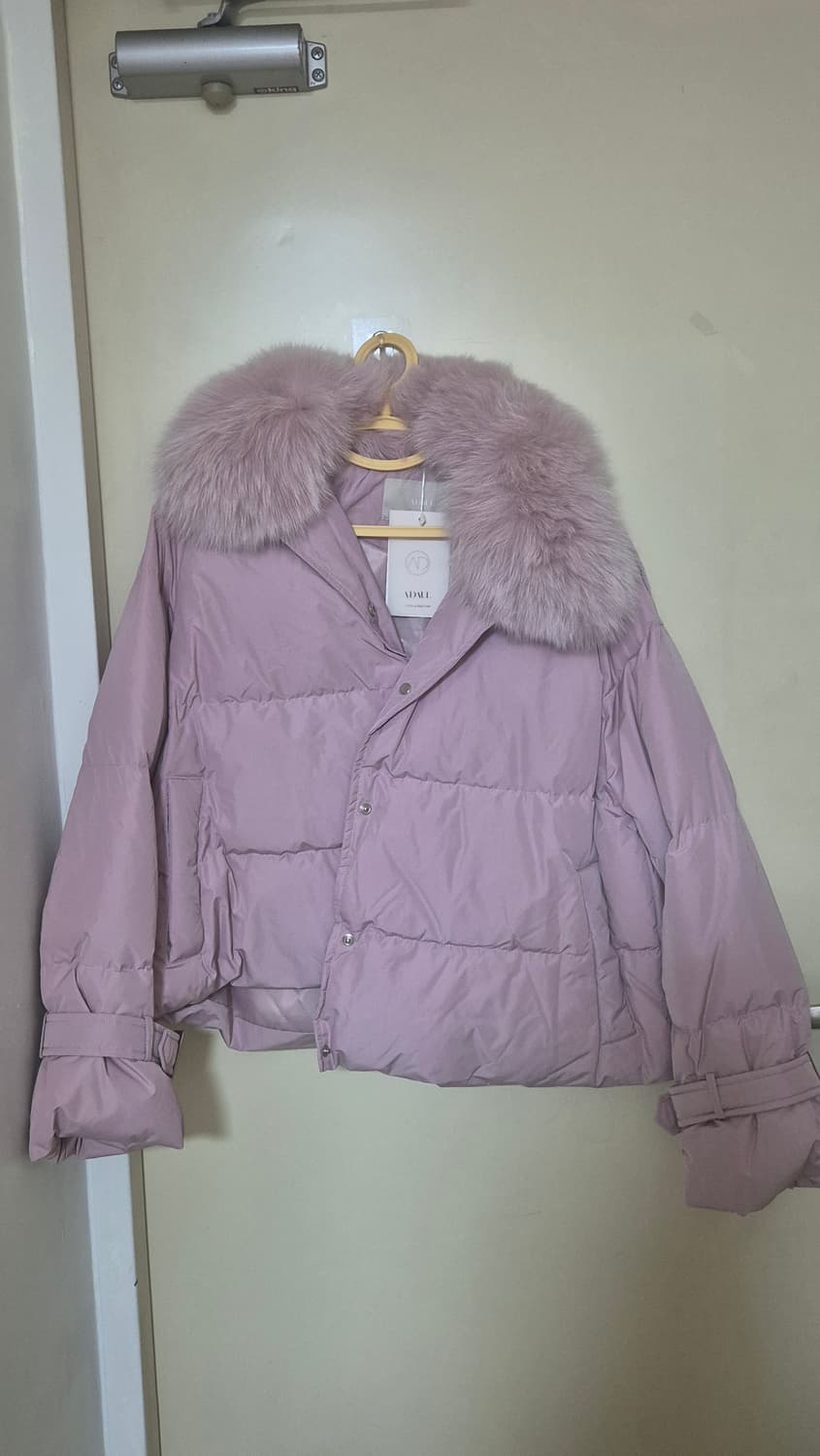 어다울 핑크색 폭스퍼 패딩 새거 원가 40만 상품이미지2