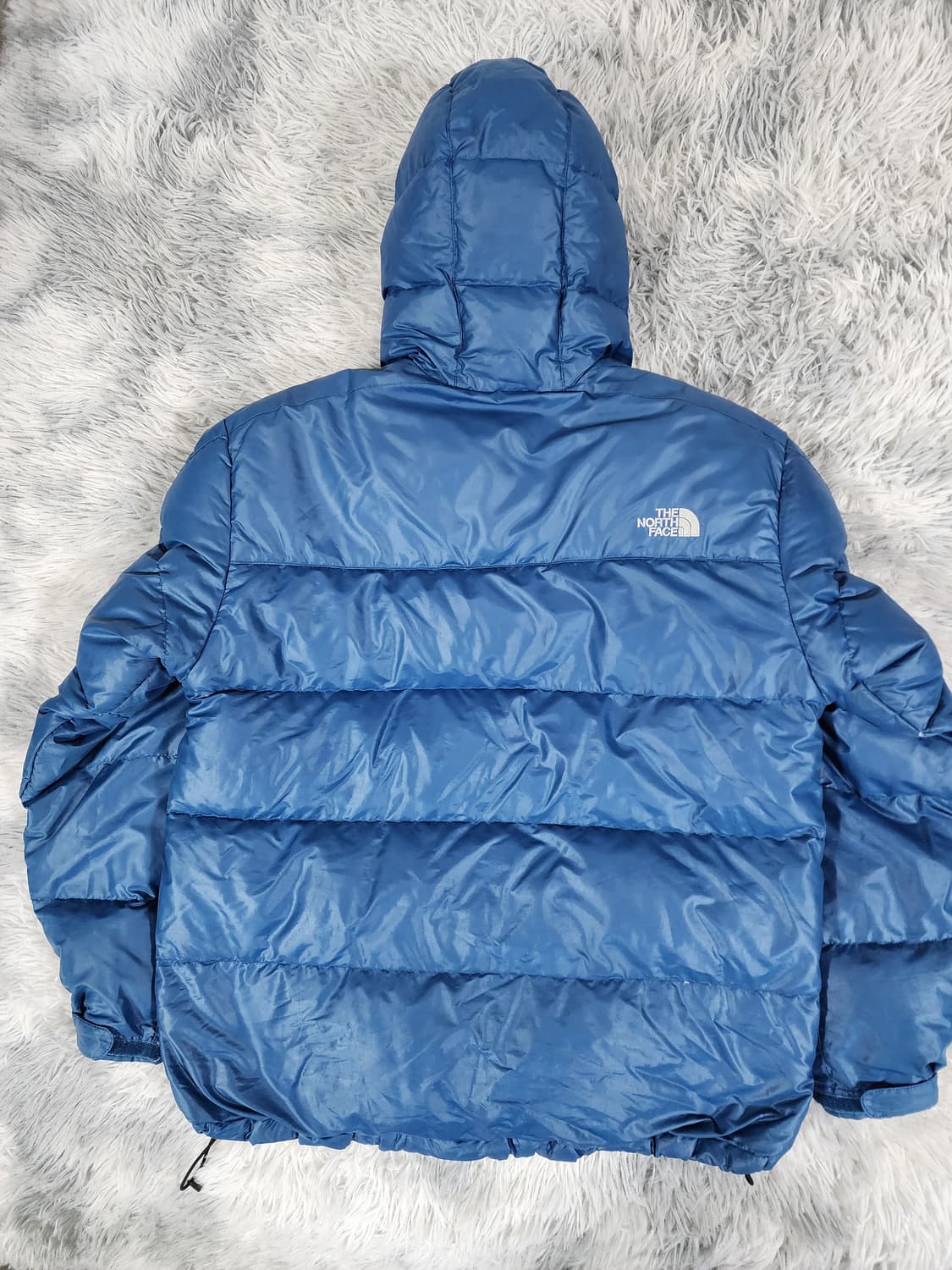 노스페이스 700 눕시 블루 구스 페텍스 패딩 후드 상품이미지2