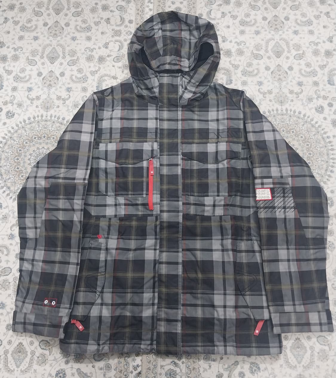 BURTON 버튼 체크 스키/스노우보드복 M (일상복가능) 상품이미지1