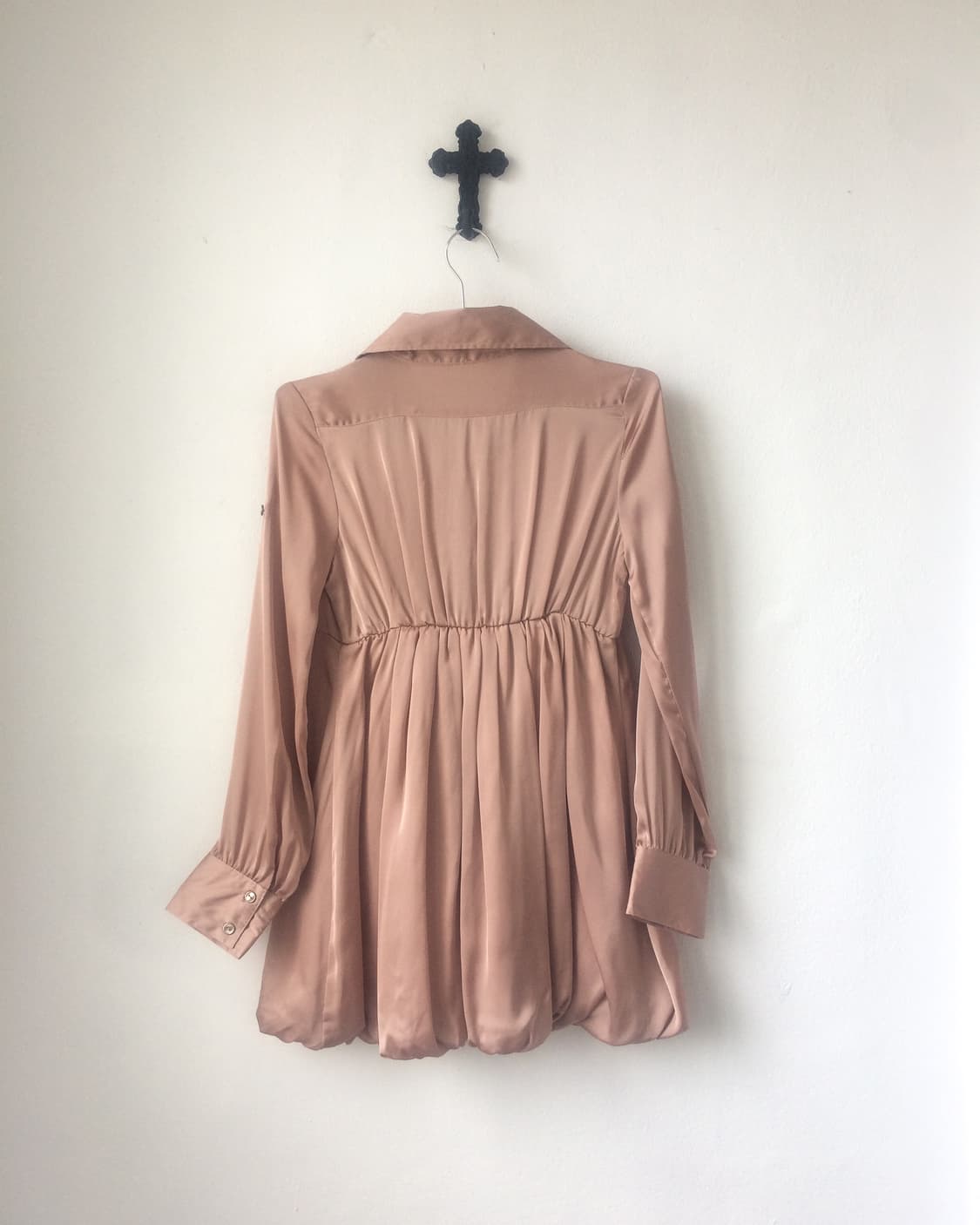 Frill balloon fit shirt onepiece 상품이미지3