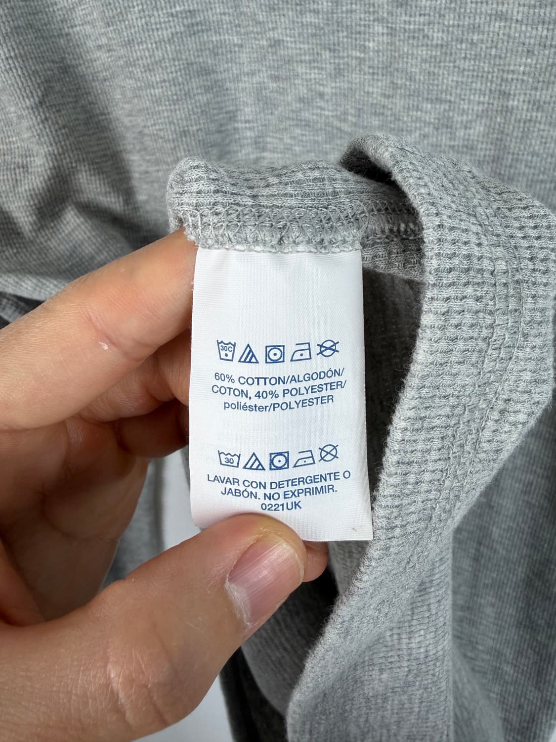 a418) 폴로랄프로렌 베어 와플 롱슬리브 상품이미지5