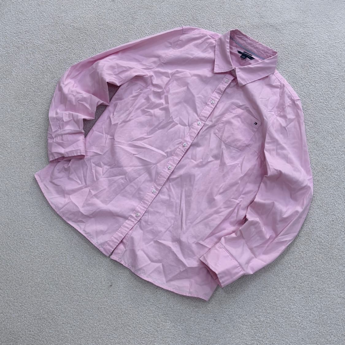 XL 타미힐피거 에센셜 포플린 셔츠 0408E1 상품이미지1