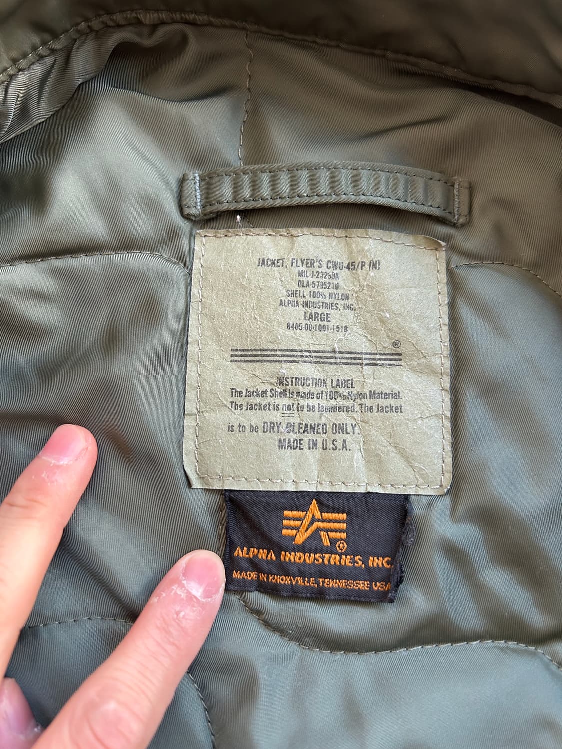 90‘s Alpha industries CWU-45P 상품이미지5